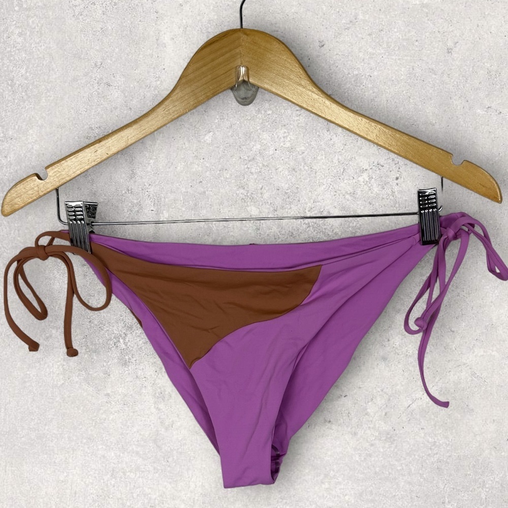 NEW L*Space Dani Classic Bikini Bottoms Size XL Revolve Brown Purple Swirl Boho‎ - Picture 4 of 9